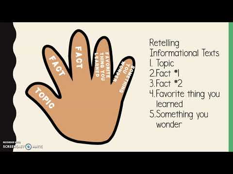 Video: How To Retell Close To The Text