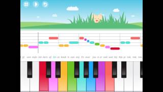 Speel en zing, Piano voor kinderen - Educatieve iPad app