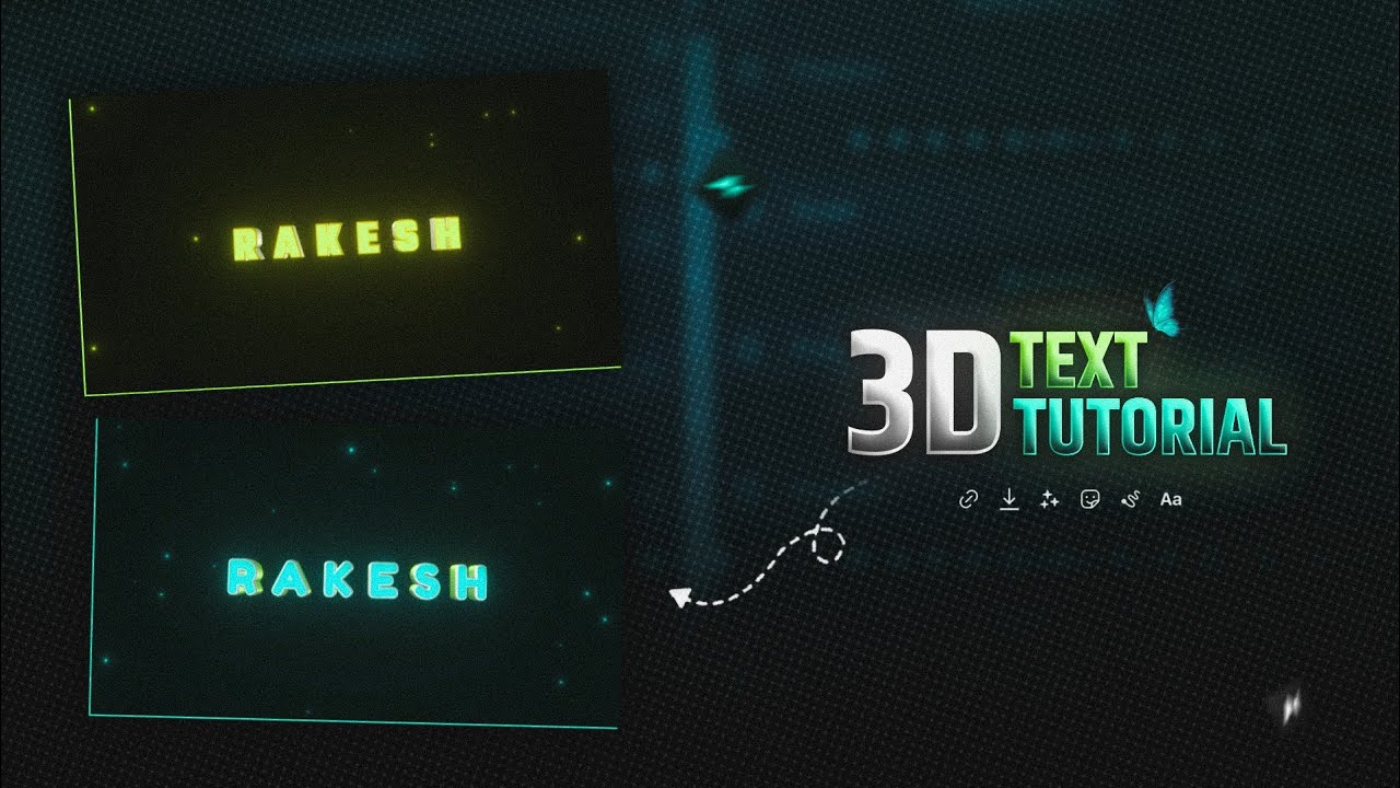 3D Text Tutorial in Node Video | Mobile 3D Video Editing with Node ...