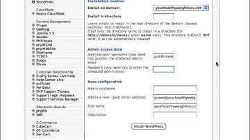 How To Install Wordpress Quickly And Easily. Part 1
