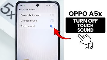 How to Turn off Touch Sound in Oppo A5x - Touch Sound Setting