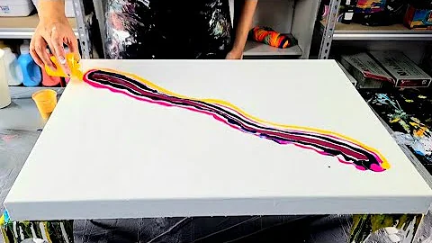 Yes! Going BIGGER! Fluorescent Pink Blowout ~ Fluid Art / Acrylic Pouring