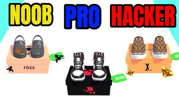 NOOB vs PRO vs HACKER | Shoes Evolution 3D