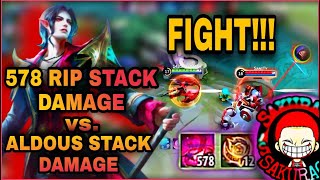 SAKURAGI CECILION 500+ STACK DAMAGE vs. ALDOUS 500 STACK
