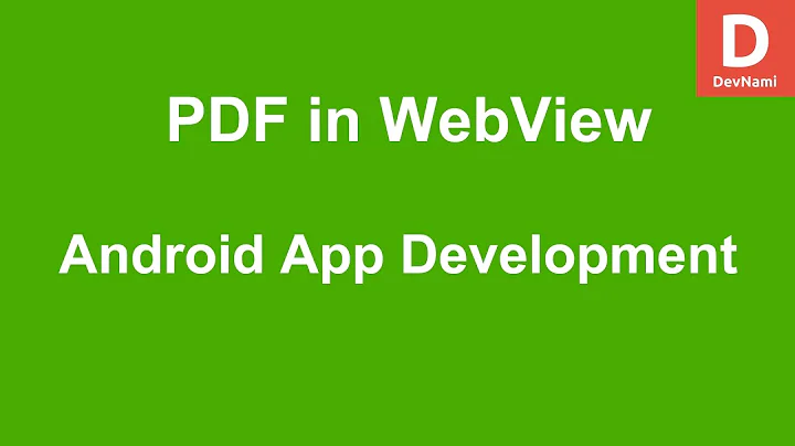 Android Open PDF in WebView