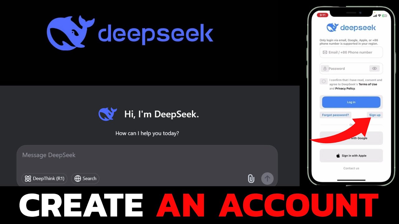 DeepSeek AI Sign Up: How to Create a DeepSeek AI Account? - YouTube