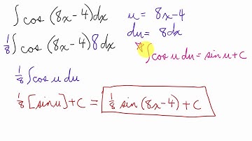 U substitution with a basic trig function