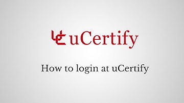 How to login at uCertify