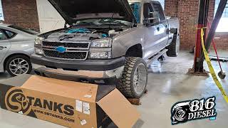 816 Diesel S&B Duramax 62 gallon Tank overview, tips,and tricks! 2006 LBZ 0110 fuel tank