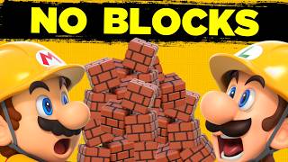 Can I beat Super Mario Maker 2 WITHOUT TOUCHING A BLOCK?