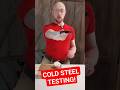 COLD STEEL RAZOR TEK 4 KNIFE TESTING Edc Knife Fixedblade Real 