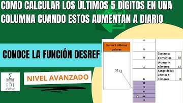 Consigue sumar los últimos 5 dígitos de una columna, la columna adquiere nuevos dígitos a diario 😮