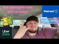 Finally a 200+ day! Walmart spark uber eats ride along
