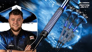 Mission Josh Rock Darts - Soft Tip - Rocky - Black & Blue - 18g