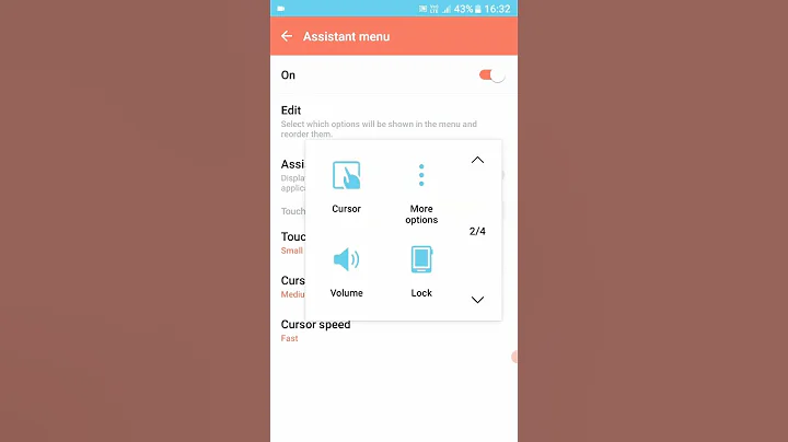 how to open assistant menu Samsung galaxy J7😲😲##shorts