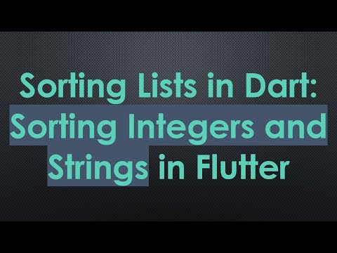 Sorting Lists in