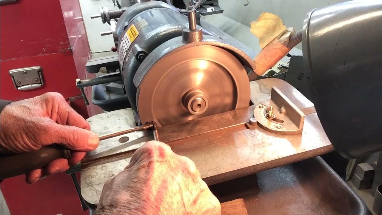 Sharpening a 3D 3Angle Valve Seat Cutter YouTube