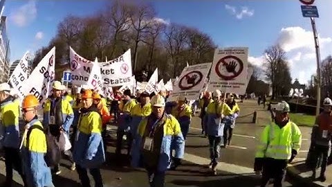 Demonstratie Brussel 15 februari 2016  "Stop China Dumping!!