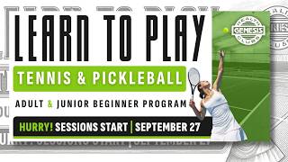 Learn To Play Tennis & Pickleball for Only $99 | Genesis Health Clubs