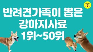 반려견 강아지 사료 1위부터 50위까지 | 강아지사료추천 | 반려견 가족 354명이 답하다 | 수입사료 vs 국산사료 | 사료 선택 기준 | 랭킹펫컴