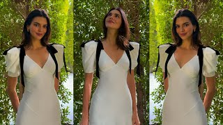 Kendall Jenner Stuns in Jaw-Dropping White Fitted Gown!