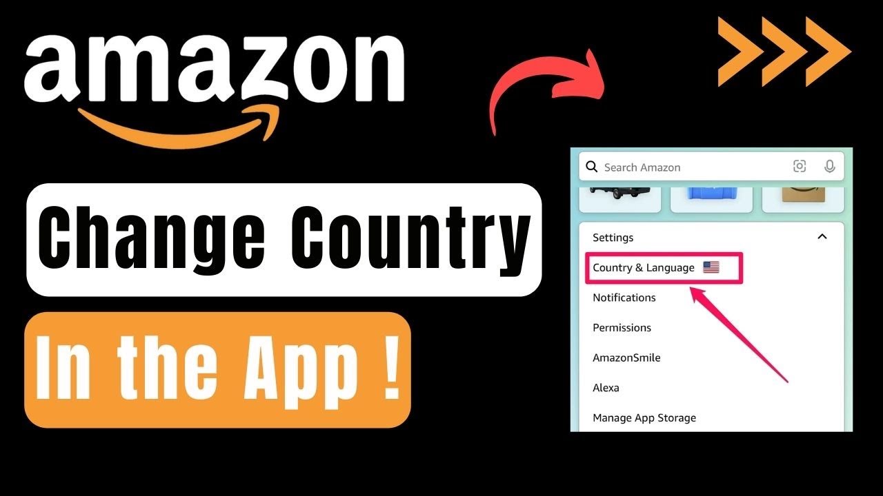 How To Change Country In Amazon App ! - YouTube