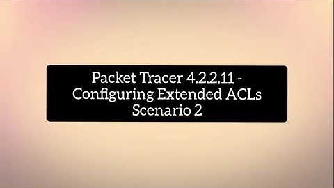 Packet Tracer 4.2.2.11 - Configuring Extended ACLs Scenario 2