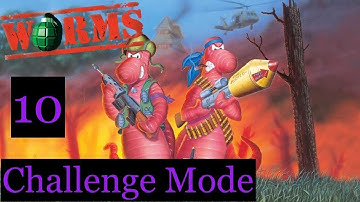 Worms (1995/6) - Challenge Mode - Part 10 - Vikings Arrive!
