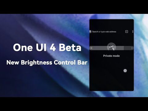 One UI 4 Beta has New Brightness Control Bar😍😍😍 | Samsung | SammyFans