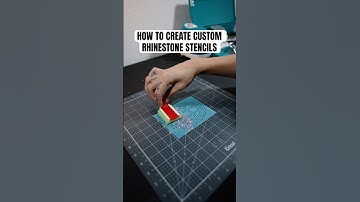 How To Create Rhinestone Stencils #shorts #rhinestonetransfer #howto