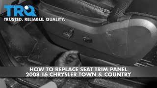 How to Replace Seat Switch Panel 2008-16 Chrysler Town & Country
