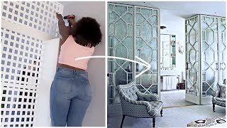 NEW IKEA HACK | Lowe’s MIRROR ROOM DIVIDER| DIY Partition