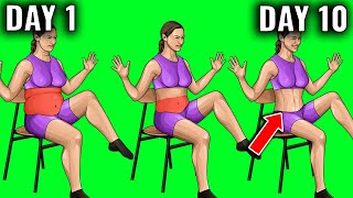 10 Day Chair Workout For Belly &amp; Thigh!