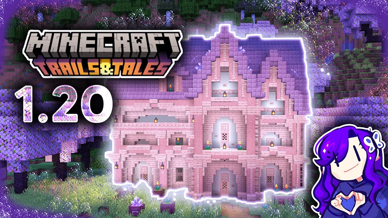 🌸 Casa de Cerezo en Minecraft 1.20 Tutorial completo ⬇