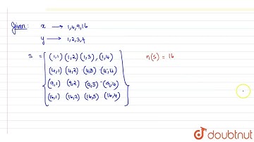 A number x is selected at random from the numbers 1, 4, 9, 16 and another number y is selected r...
