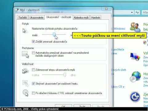 Video: Ako Zmeniť Citlivosť Myši