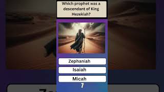 Impossible Old Testament Prophets Quiz #quiz #mindbendingquiz #triviatricks #education