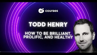 Be Brilliant, Prolific, and Healthy – Productivity Masterclass