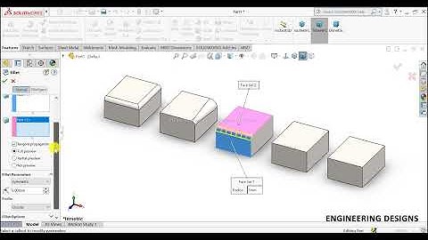 Fillets in Solidworks_ Constant size fillet_ Variable size fillet_Full round fillet_ #solidworks