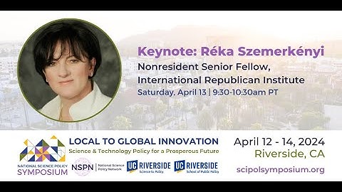 Keynote: Ambassador Dr. Réka Szemerkényi | National Science Policy Symposium 2024