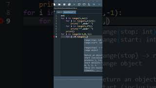 Diamond pattern program in python #shorts