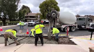 Concrete pouring