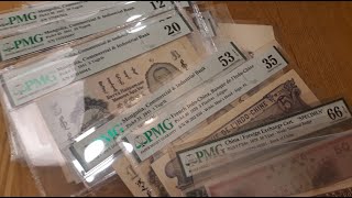 #098 Banknote Collection - Grading PMG and Used Old Rare Banknote - Jun 3. 2024 #banknote #currency