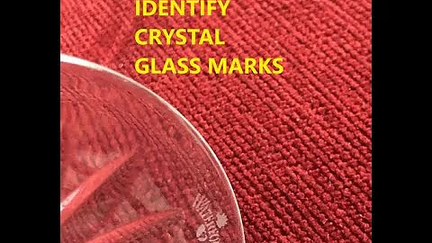 Are crystal glasses marked?