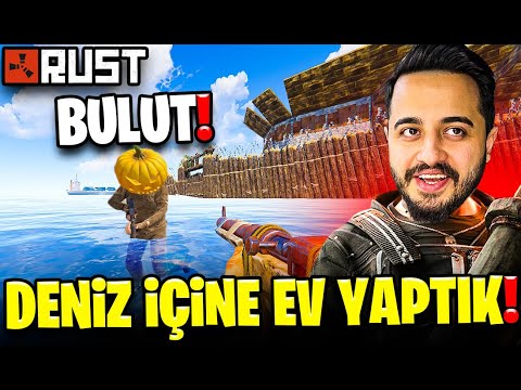 DENİZİN İÇERİSİNE TEKNE GARAJLI EVİMİZİ YAPTIK! BULUT KOMŞUMUZ OLDU! Rust #2