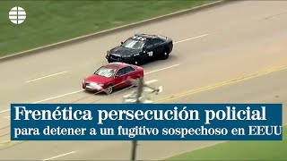 Frenética persecución policial en Oklahoma para detener a un fugitivo sospechoso screenshot 3