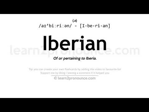 Aussprache Iberer | Definition von Iberian
