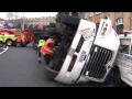 Container Truck Tips Over in Auckland