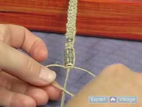 How to Make a 2 Color Macrame Square Knot Bracelet Reversible  Marching  North