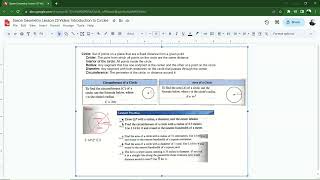 Saxon Geometry Lesson 23 Video: Introduction to Circles